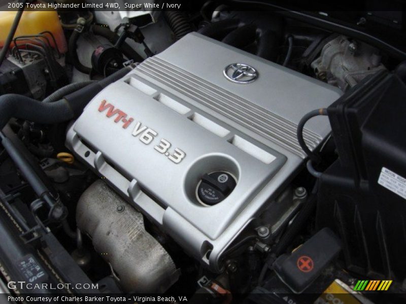 Super White / Ivory 2005 Toyota Highlander Limited 4WD