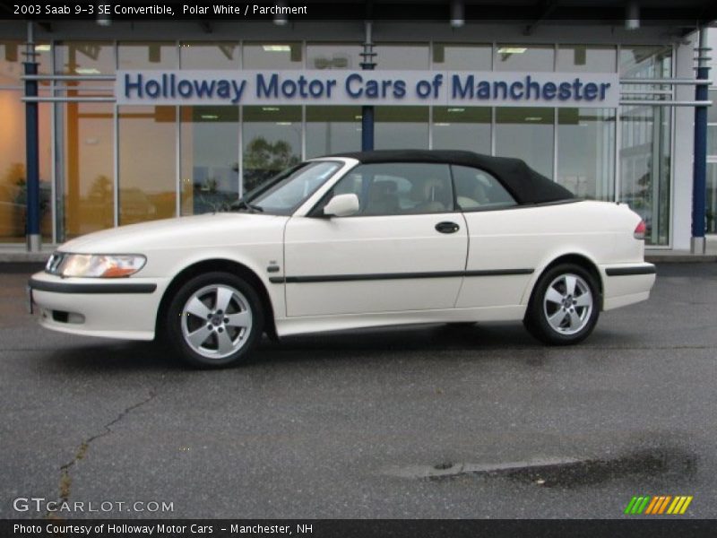 Polar White / Parchment 2003 Saab 9-3 SE Convertible