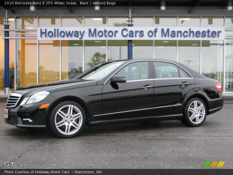Black / Almond Beige 2010 Mercedes-Benz E 350 4Matic Sedan