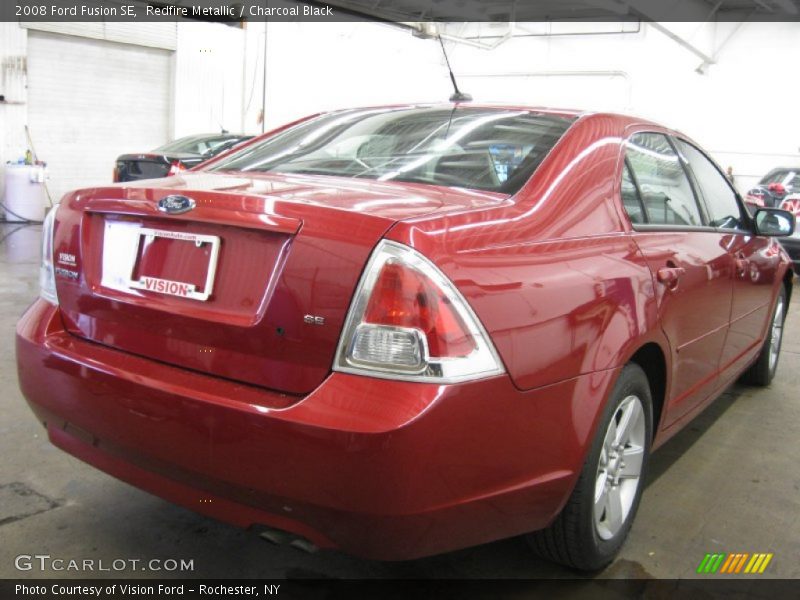 Redfire Metallic / Charcoal Black 2008 Ford Fusion SE