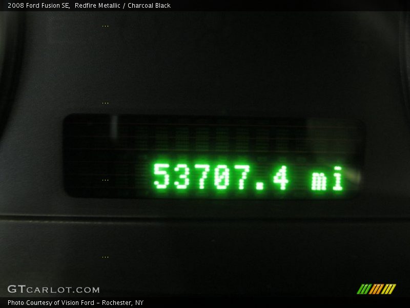 Redfire Metallic / Charcoal Black 2008 Ford Fusion SE