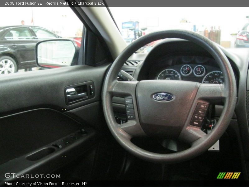 Redfire Metallic / Charcoal Black 2008 Ford Fusion SE