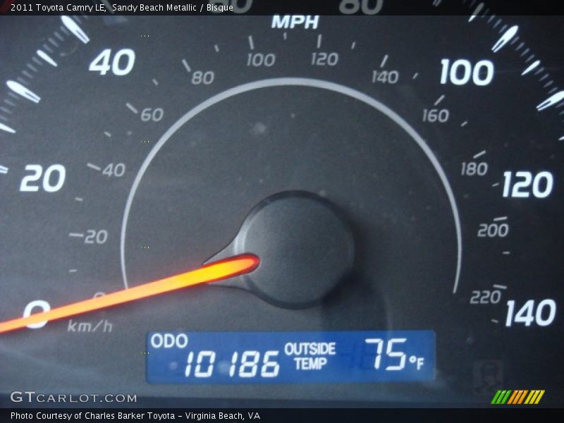 Sandy Beach Metallic / Bisque 2011 Toyota Camry LE