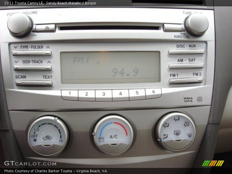 Sandy Beach Metallic / Bisque 2011 Toyota Camry LE