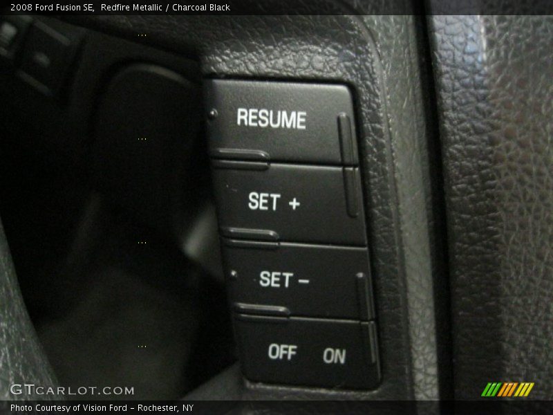 Redfire Metallic / Charcoal Black 2008 Ford Fusion SE