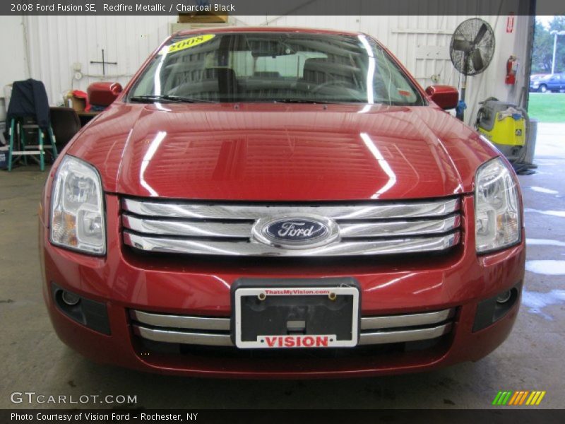 Redfire Metallic / Charcoal Black 2008 Ford Fusion SE