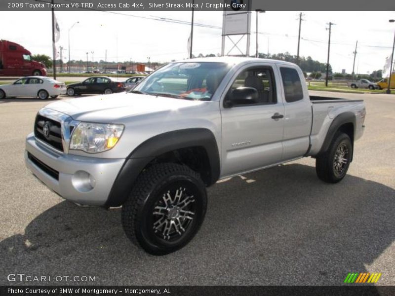Silver Streak Mica / Graphite Gray 2008 Toyota Tacoma V6 TRD  Access Cab 4x4