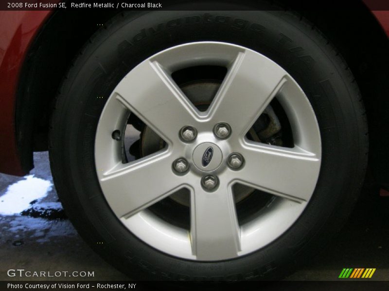 Redfire Metallic / Charcoal Black 2008 Ford Fusion SE