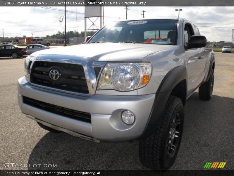 Silver Streak Mica / Graphite Gray 2008 Toyota Tacoma V6 TRD  Access Cab 4x4