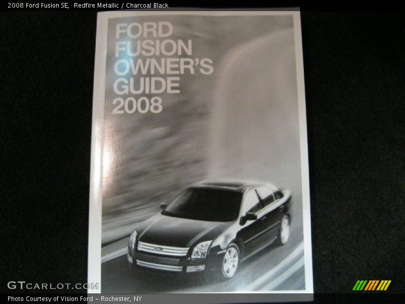 Redfire Metallic / Charcoal Black 2008 Ford Fusion SE