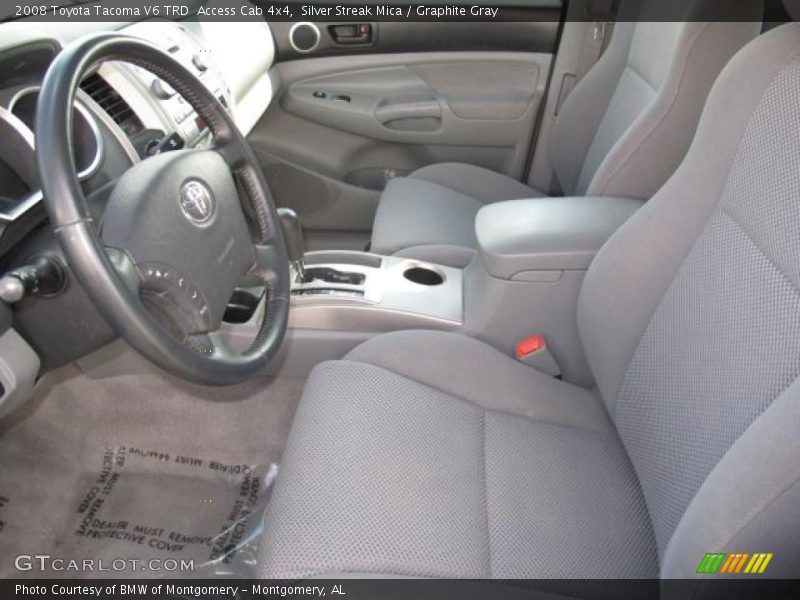 Silver Streak Mica / Graphite Gray 2008 Toyota Tacoma V6 TRD  Access Cab 4x4