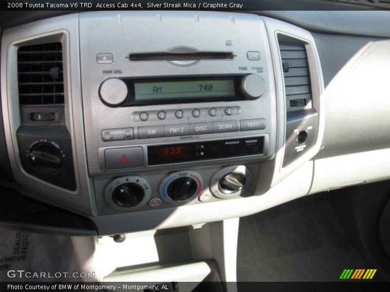 Silver Streak Mica / Graphite Gray 2008 Toyota Tacoma V6 TRD  Access Cab 4x4