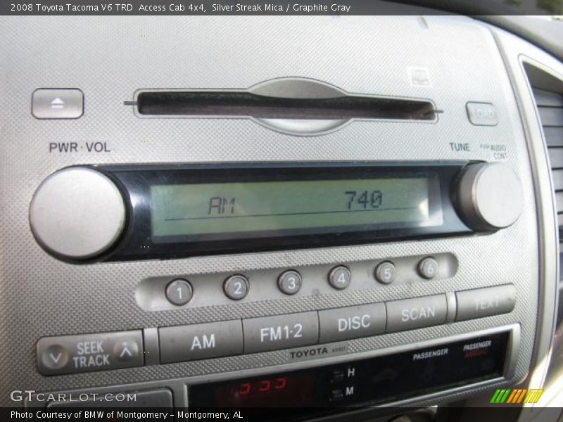 Silver Streak Mica / Graphite Gray 2008 Toyota Tacoma V6 TRD  Access Cab 4x4