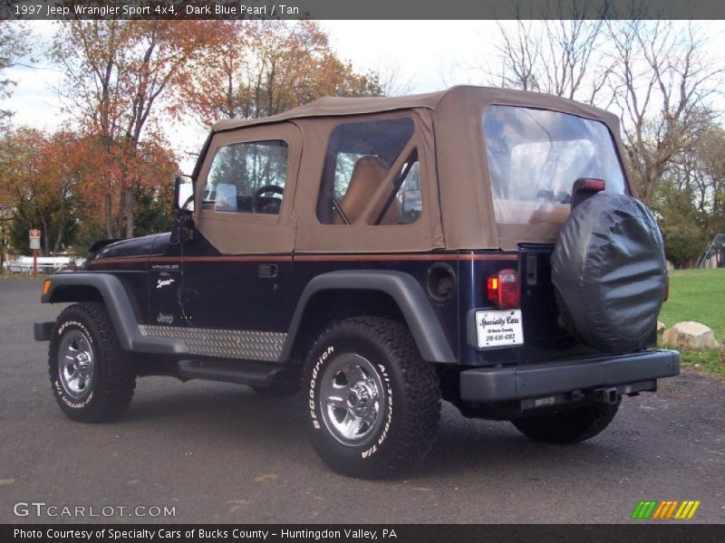 Dark Blue Pearl / Tan 1997 Jeep Wrangler Sport 4x4