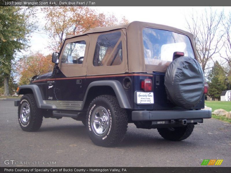 Dark Blue Pearl / Tan 1997 Jeep Wrangler Sport 4x4