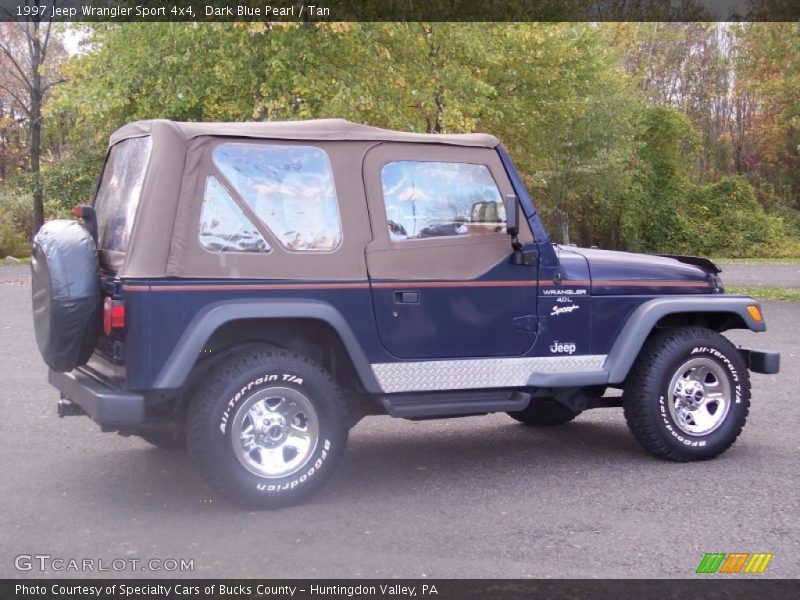 Dark Blue Pearl / Tan 1997 Jeep Wrangler Sport 4x4