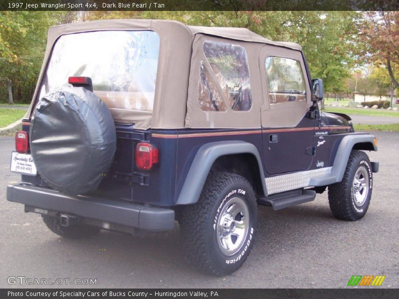 Dark Blue Pearl / Tan 1997 Jeep Wrangler Sport 4x4