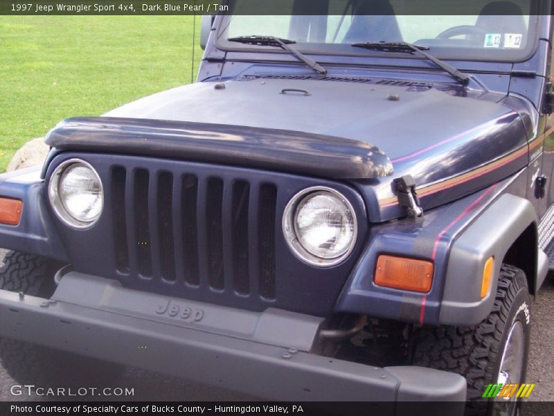Dark Blue Pearl / Tan 1997 Jeep Wrangler Sport 4x4