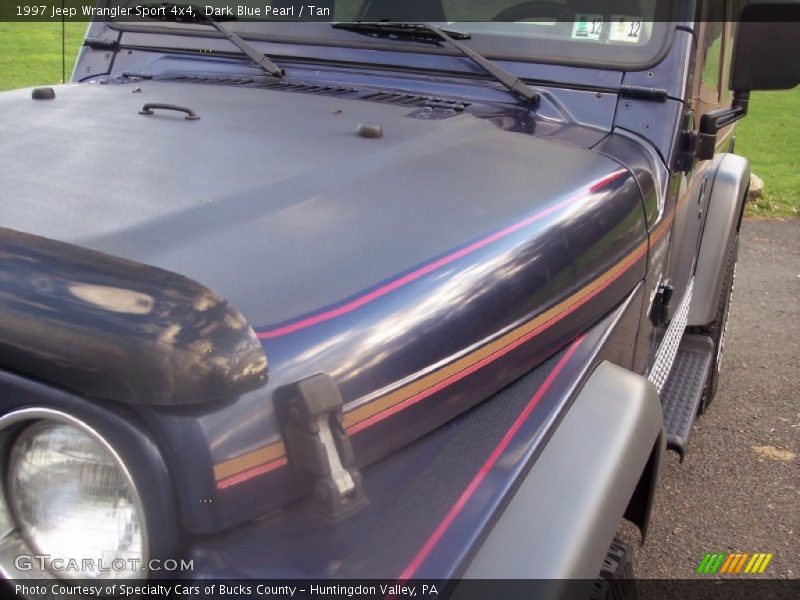 Dark Blue Pearl / Tan 1997 Jeep Wrangler Sport 4x4
