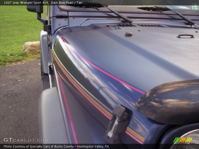 Dark Blue Pearl / Tan 1997 Jeep Wrangler Sport 4x4