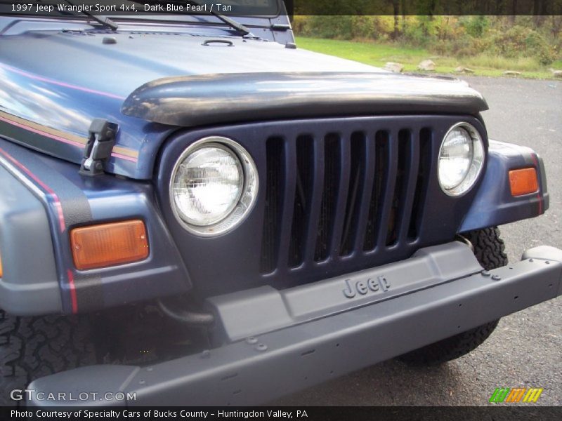 Dark Blue Pearl / Tan 1997 Jeep Wrangler Sport 4x4