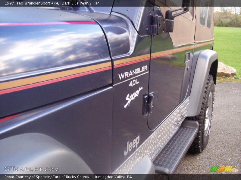 Dark Blue Pearl / Tan 1997 Jeep Wrangler Sport 4x4