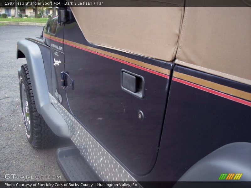Dark Blue Pearl / Tan 1997 Jeep Wrangler Sport 4x4