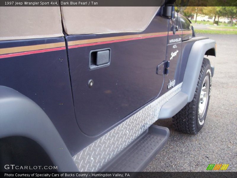 Dark Blue Pearl / Tan 1997 Jeep Wrangler Sport 4x4