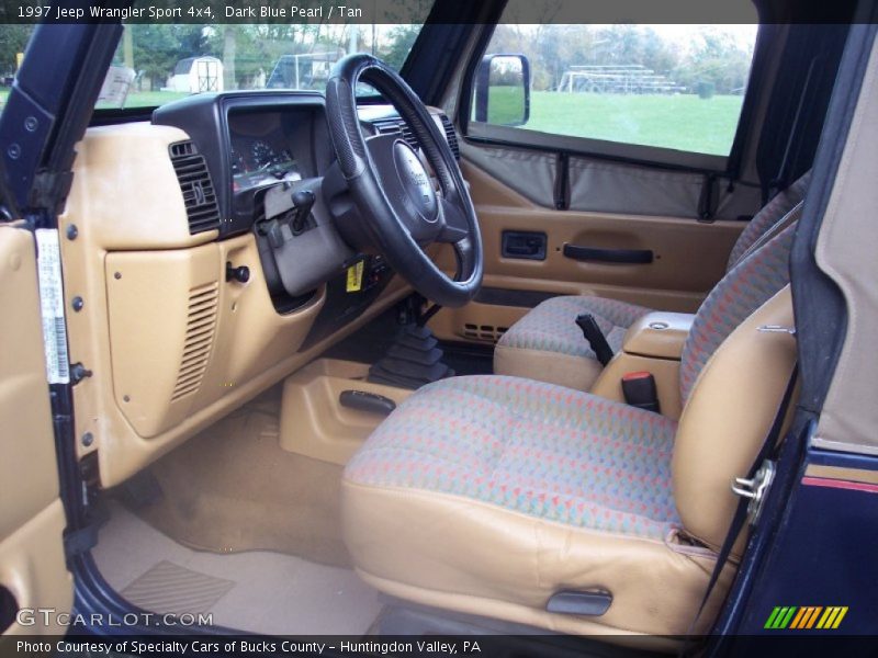 Dark Blue Pearl / Tan 1997 Jeep Wrangler Sport 4x4