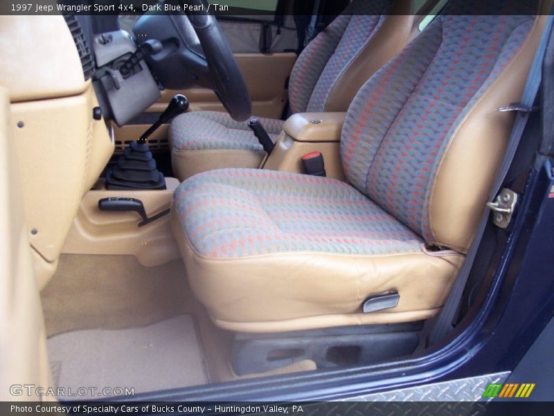 Dark Blue Pearl / Tan 1997 Jeep Wrangler Sport 4x4