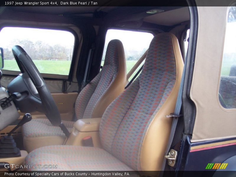 Dark Blue Pearl / Tan 1997 Jeep Wrangler Sport 4x4