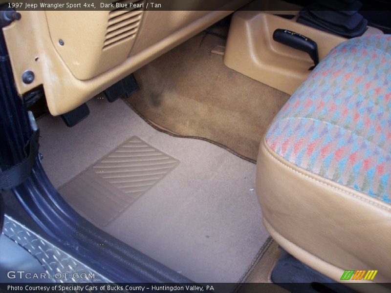 Dark Blue Pearl / Tan 1997 Jeep Wrangler Sport 4x4