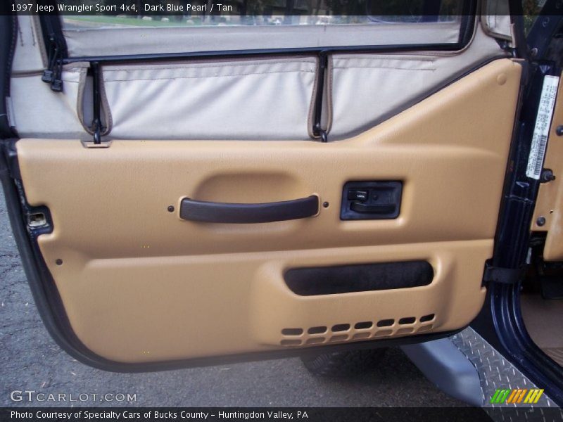 Dark Blue Pearl / Tan 1997 Jeep Wrangler Sport 4x4