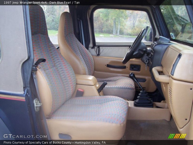 Dark Blue Pearl / Tan 1997 Jeep Wrangler Sport 4x4