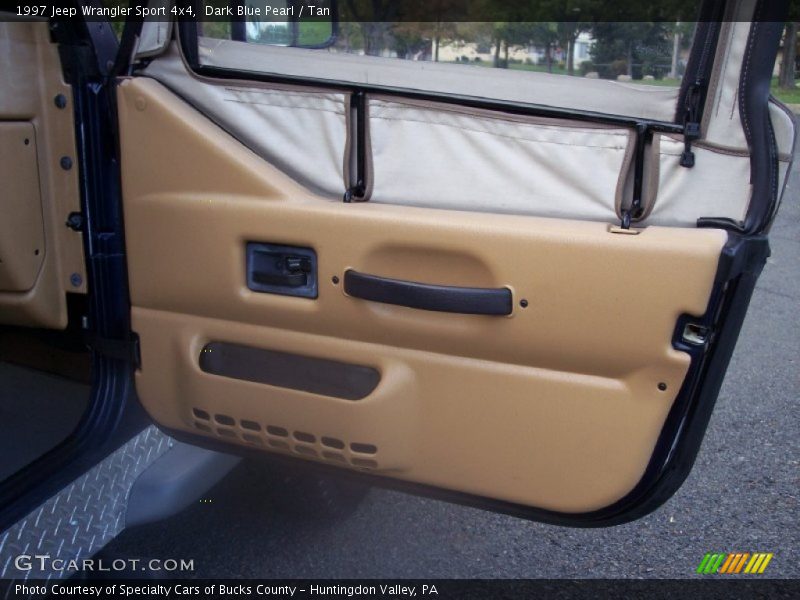 Dark Blue Pearl / Tan 1997 Jeep Wrangler Sport 4x4