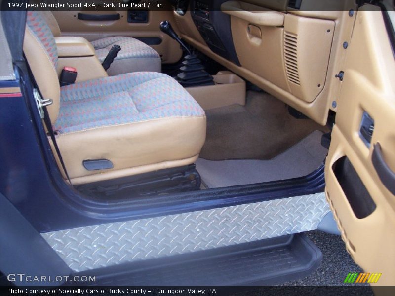 Dark Blue Pearl / Tan 1997 Jeep Wrangler Sport 4x4