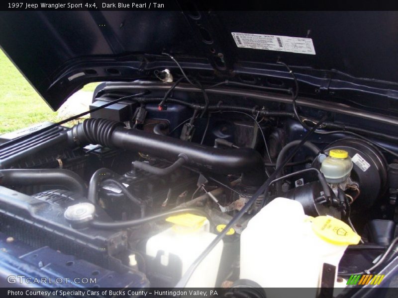 Dark Blue Pearl / Tan 1997 Jeep Wrangler Sport 4x4