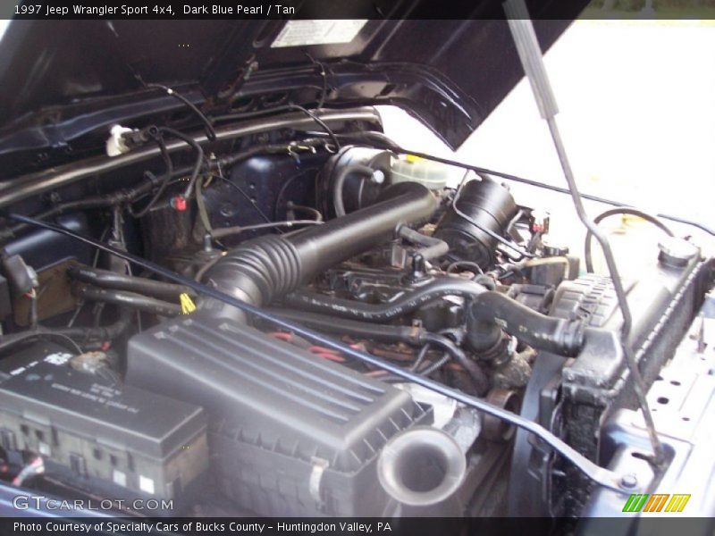Dark Blue Pearl / Tan 1997 Jeep Wrangler Sport 4x4