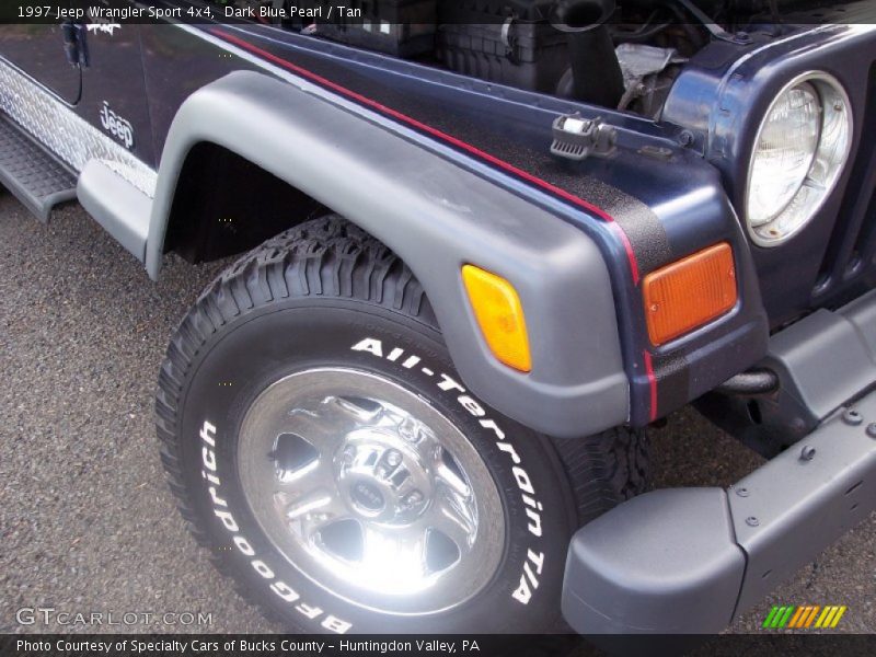 Dark Blue Pearl / Tan 1997 Jeep Wrangler Sport 4x4