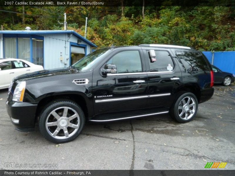 Black Raven / Ebony/Ebony 2007 Cadillac Escalade AWD