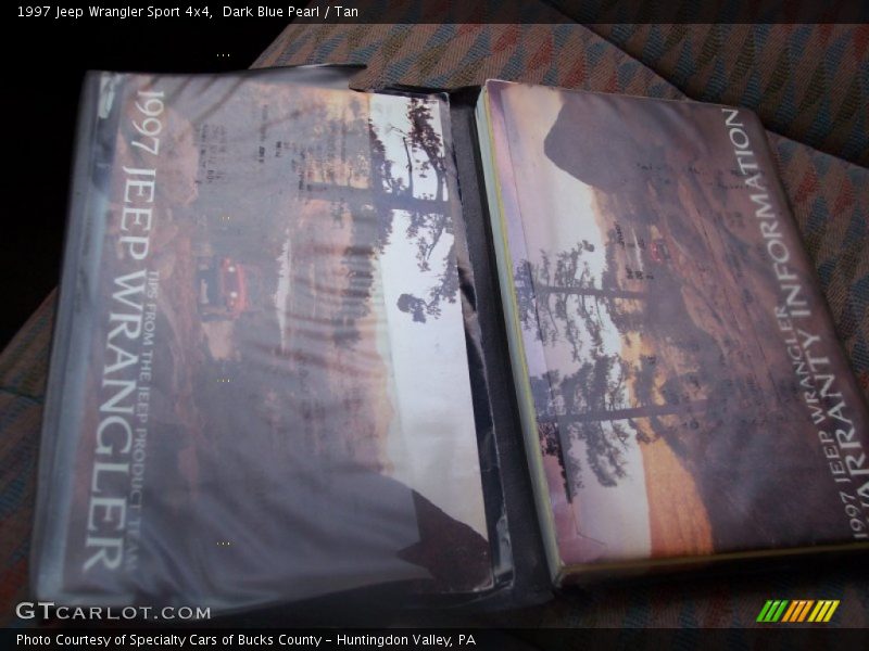 Dark Blue Pearl / Tan 1997 Jeep Wrangler Sport 4x4