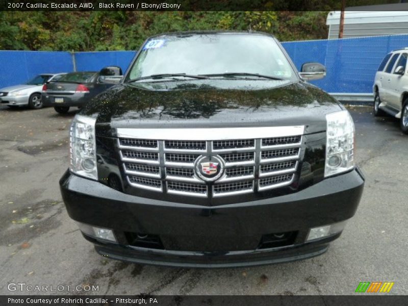 Black Raven / Ebony/Ebony 2007 Cadillac Escalade AWD