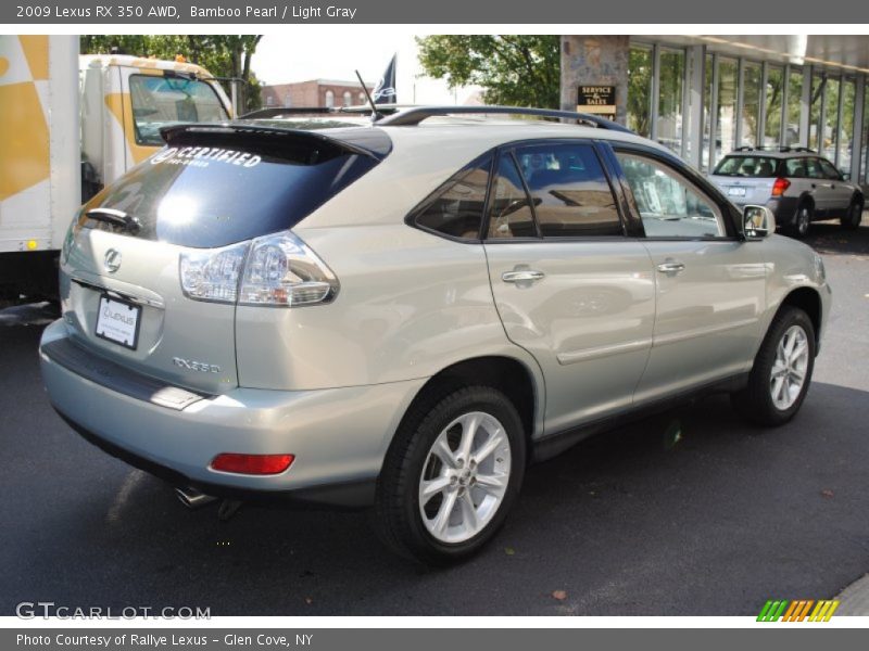 Bamboo Pearl / Light Gray 2009 Lexus RX 350 AWD