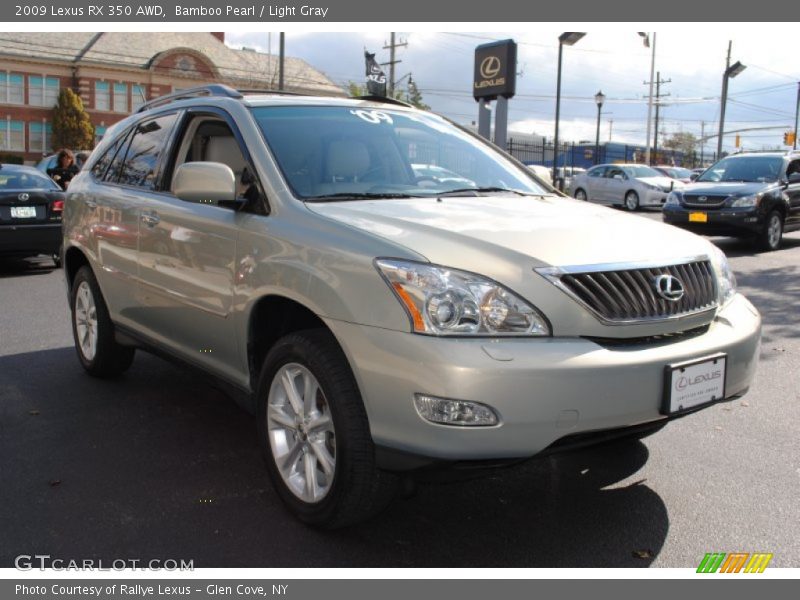 Bamboo Pearl / Light Gray 2009 Lexus RX 350 AWD