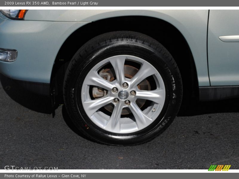 Bamboo Pearl / Light Gray 2009 Lexus RX 350 AWD