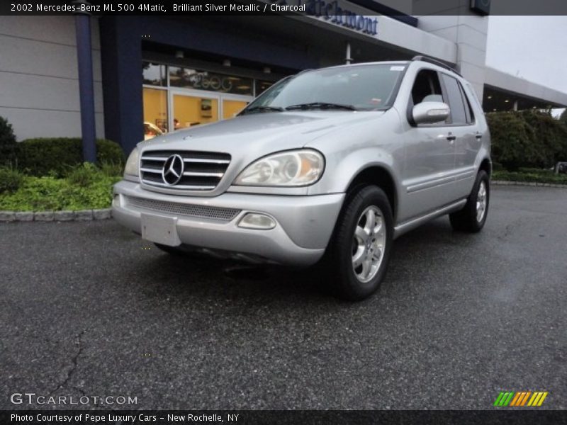 Brilliant Silver Metallic / Charcoal 2002 Mercedes-Benz ML 500 4Matic