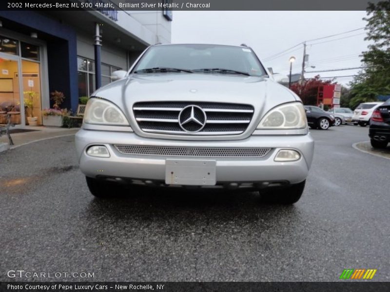 Brilliant Silver Metallic / Charcoal 2002 Mercedes-Benz ML 500 4Matic