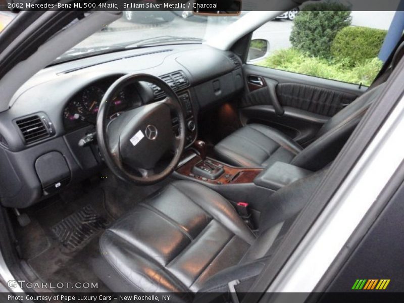 Brilliant Silver Metallic / Charcoal 2002 Mercedes-Benz ML 500 4Matic