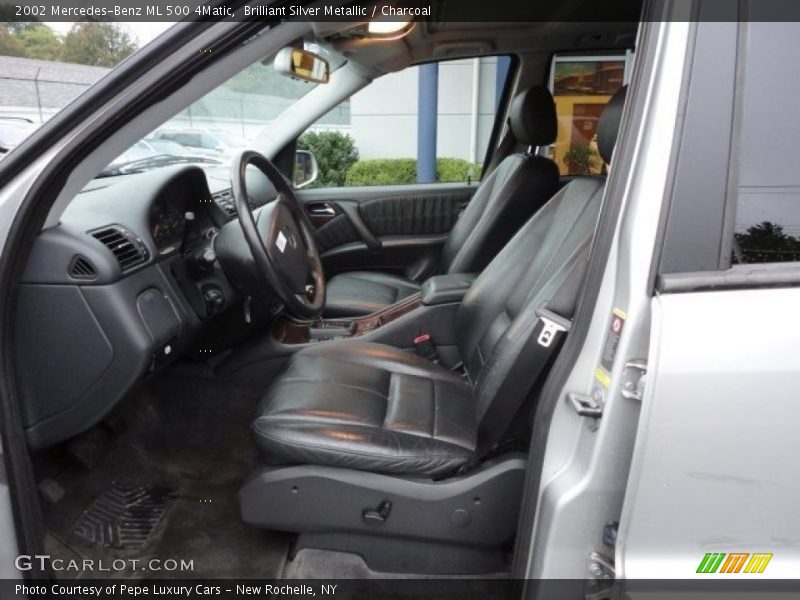 Brilliant Silver Metallic / Charcoal 2002 Mercedes-Benz ML 500 4Matic