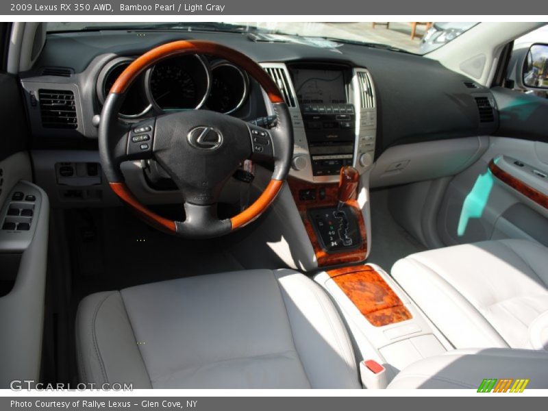 Bamboo Pearl / Light Gray 2009 Lexus RX 350 AWD